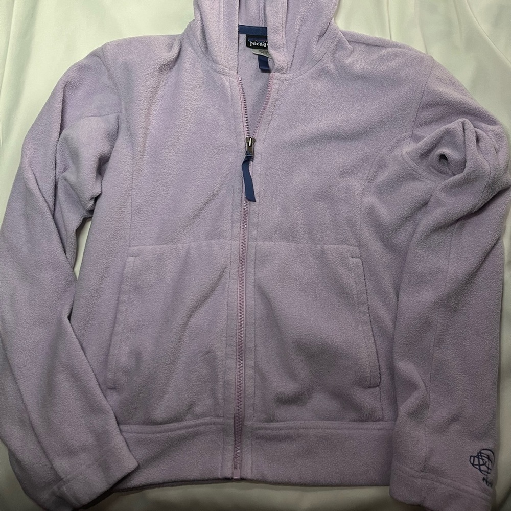 Patagonia purple sweater jacket used size Small
